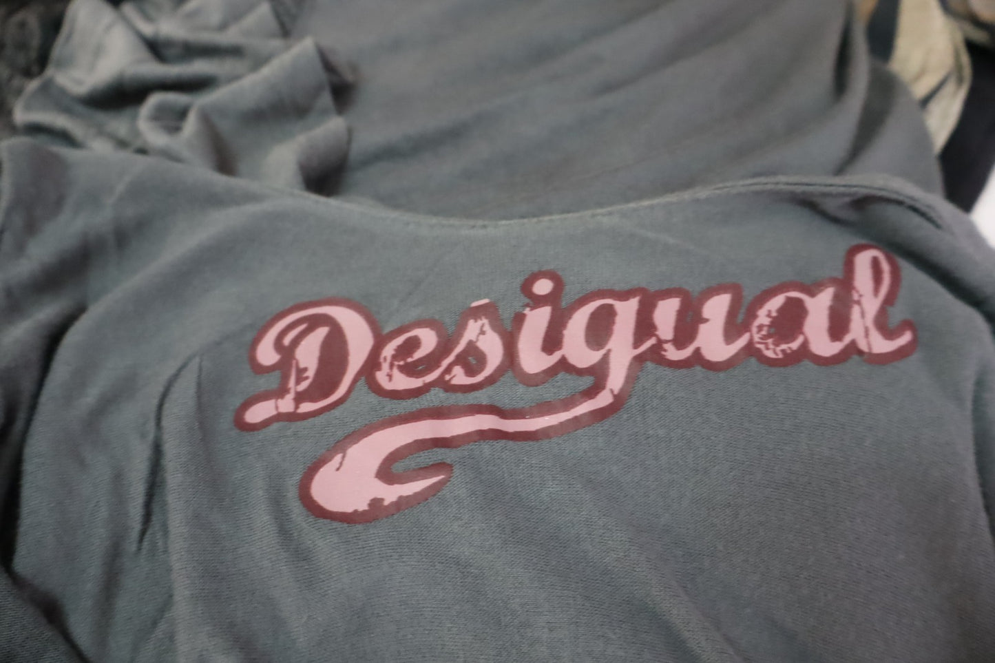 DESIGUAL VESTITO SMANICATO DONNA TG. M WOMAN CASUAL VINTAGE DRESS VISCOSA COTONE