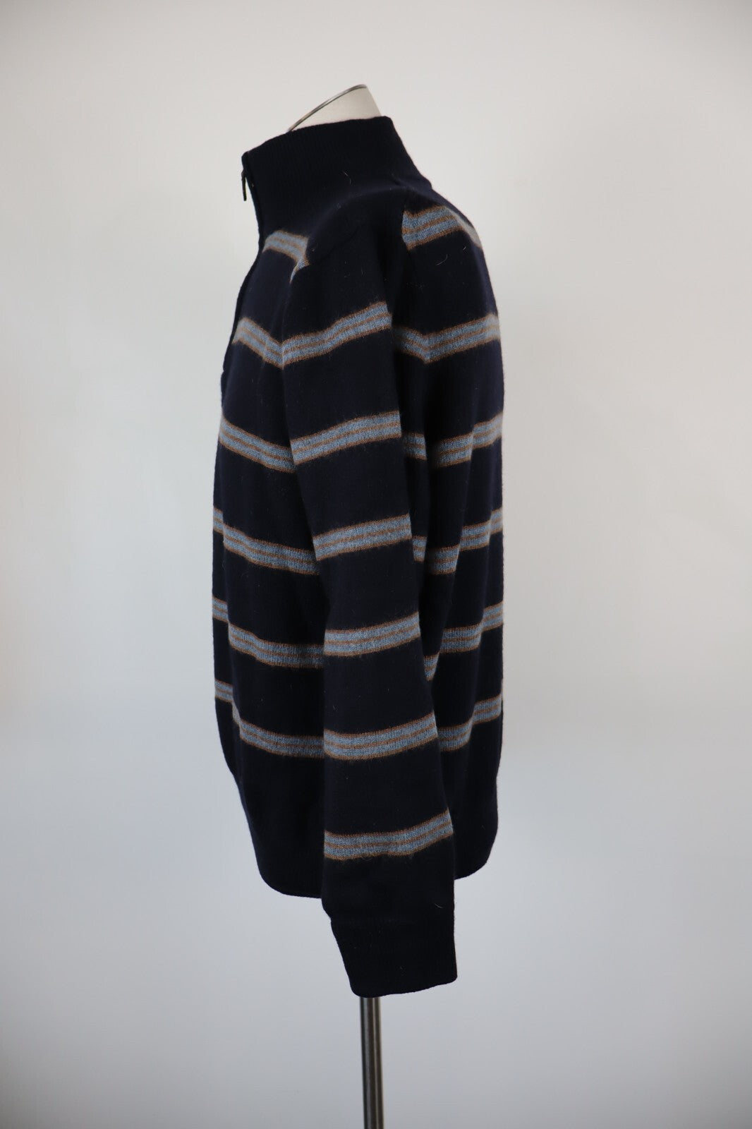 BROOKS BROTHERS 346 MAGLIONE VINTAGE UOMO LANA MERINOS Tg. L MAN SWEATER CASUAL