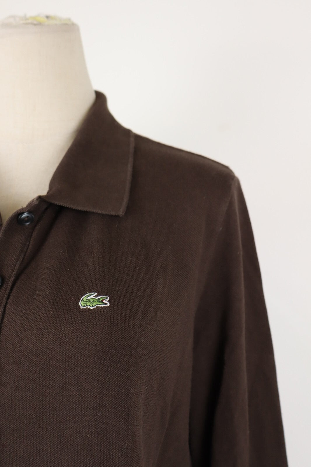 LACOSTE POLO MAGLIA DONNA TG. 48 WOMAN CASUAL VINTAGE T-SHIRT COTONE