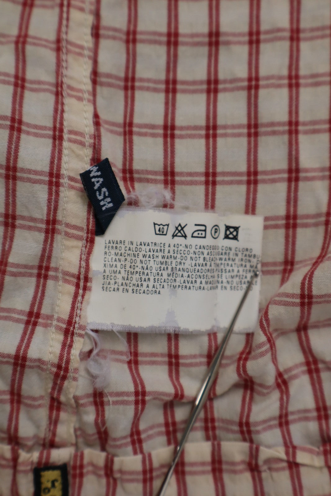 AJ ARMANI JEANS CAMICIA SHIRT UOMO MAN TG. L CASUAL VINTAGE MN ITALYADE I