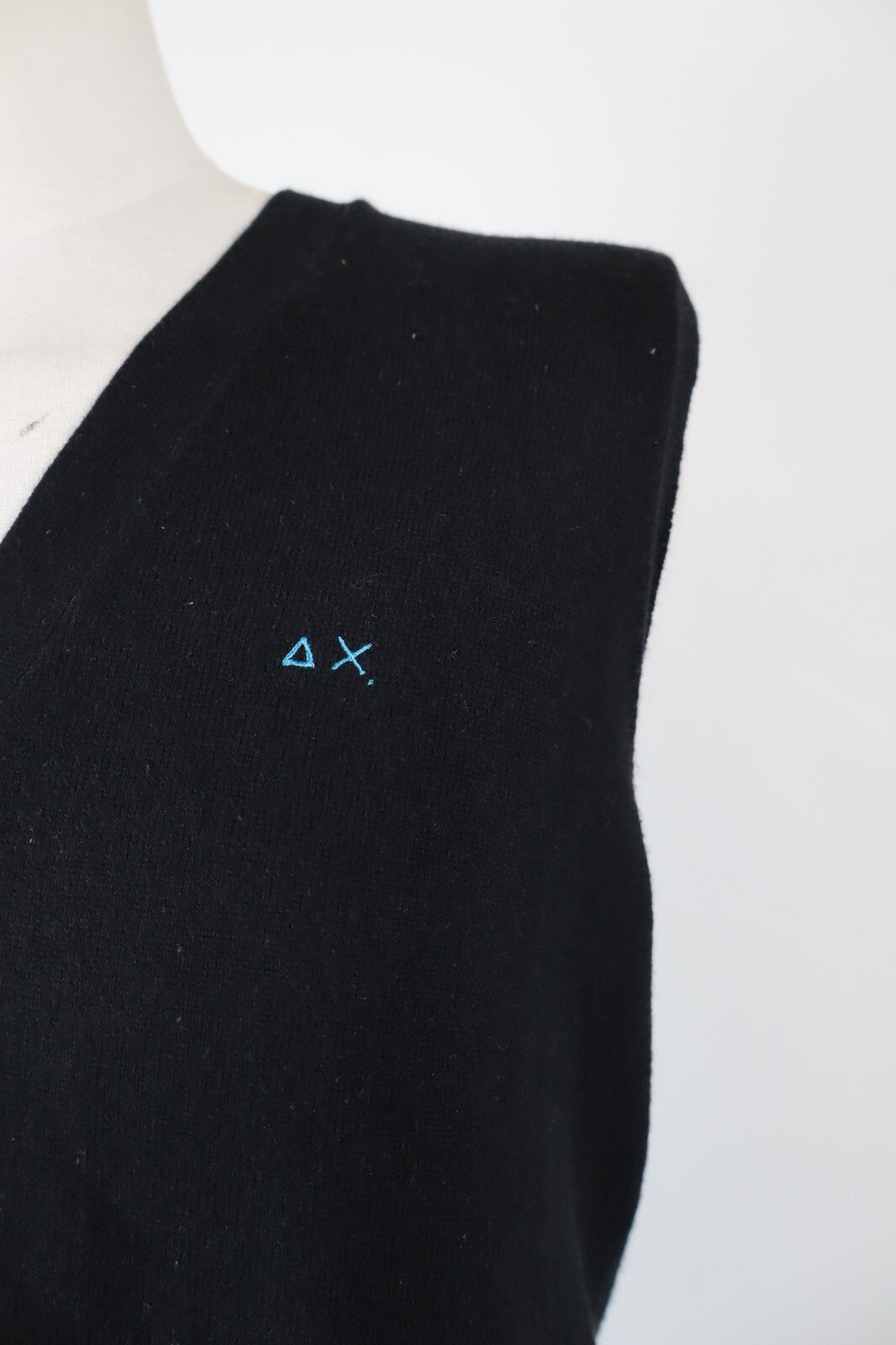 SUN68 MAGLIONE CARDIGAN SMANICATO UOMO XL MAN SWEATER CASUAL CASHMERE COTONE