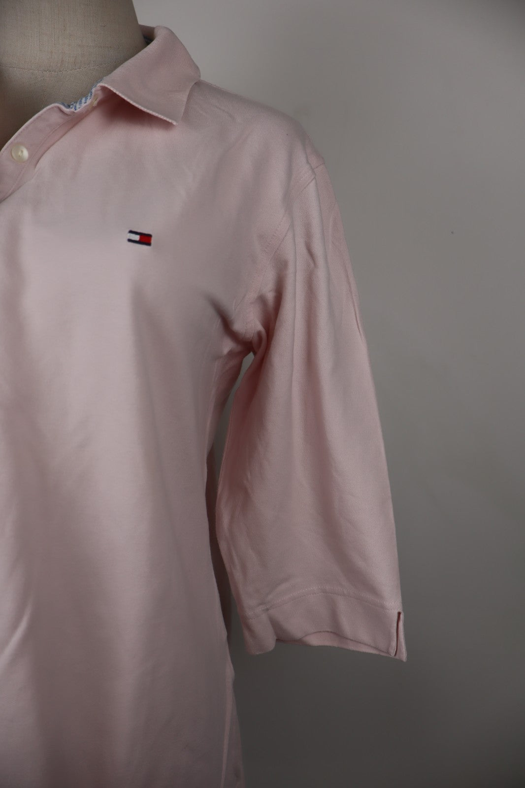 TOMMY HILFIGER POLO MAGLIA DONNA COTONE XL WOMAN SHIRT CASUAL VINTAGE MANICA 3/4