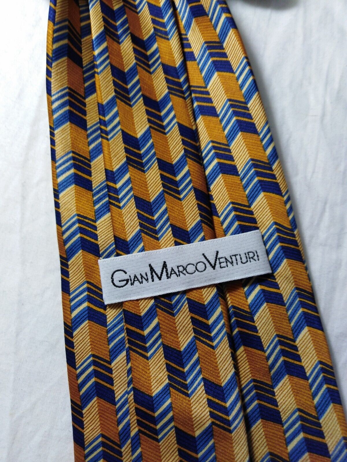 GIAN MARCO VENTURI 100% SILK TIE SETA CRAVATTA NECKTIE MADE IN ITALY