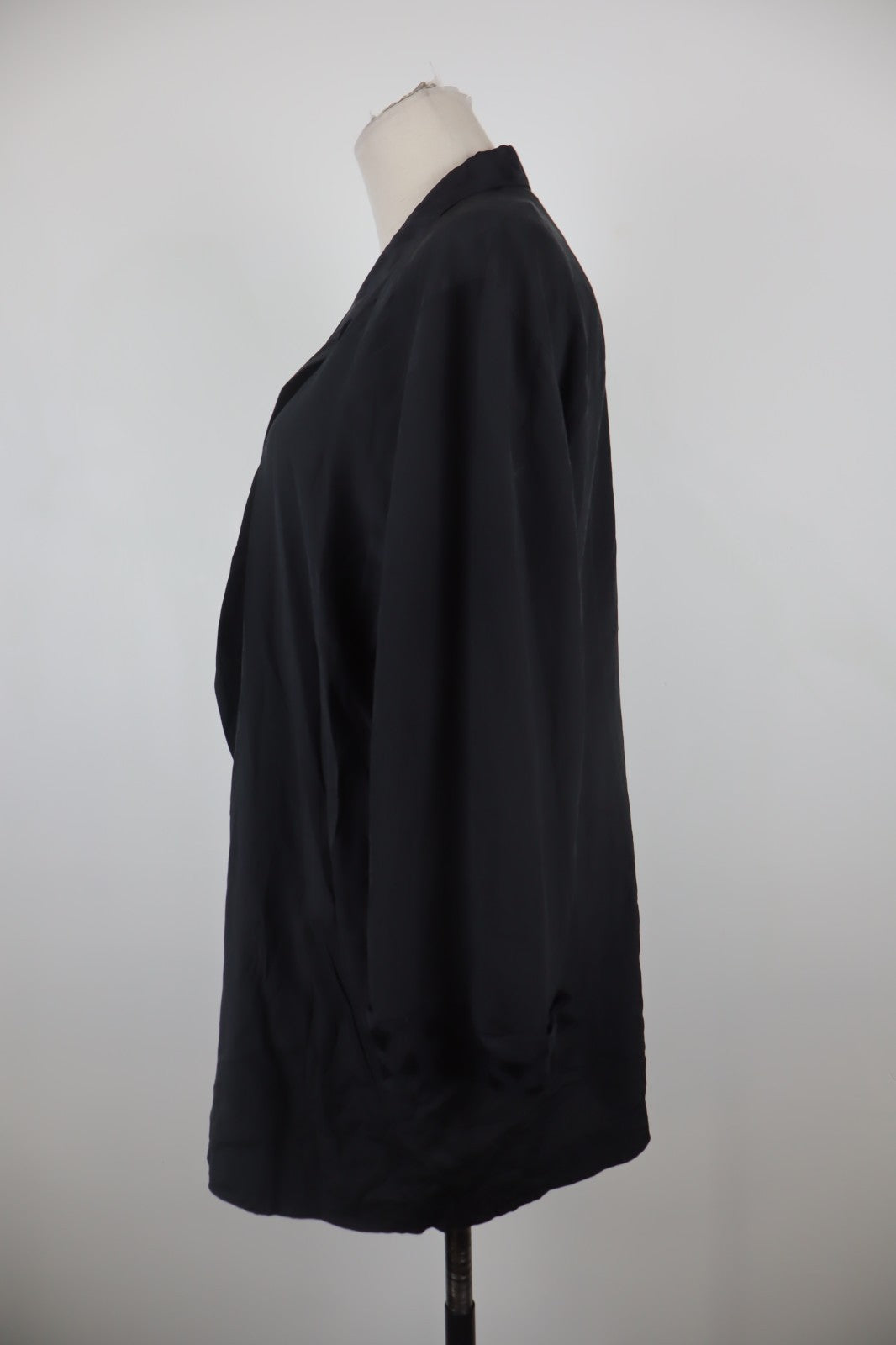 MAX MARA GIACCA BLAZER DONNA Tg XL WOMAN VINTAGE JACKET  SETA SILK UN BOTTONE