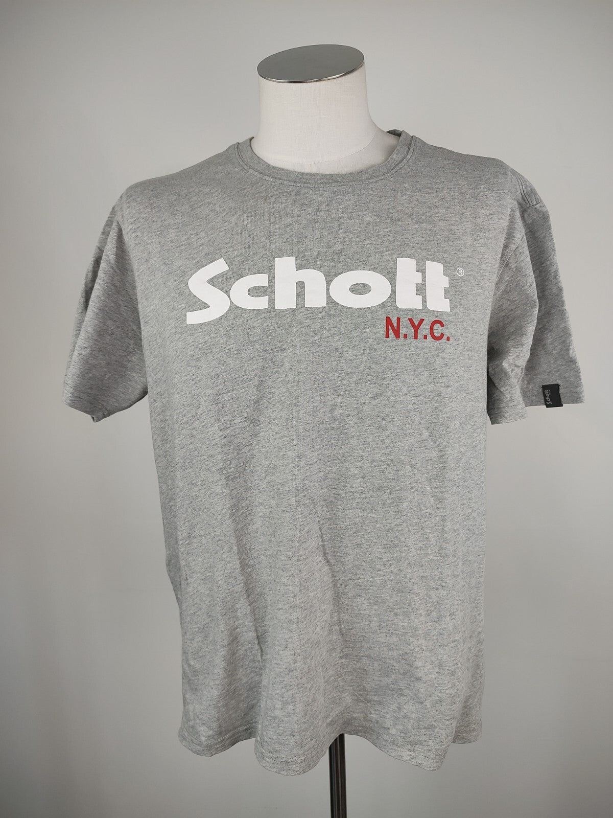 SCHOTT MAGLIA UOMO COTONE TG 3XL MAN COTTON T-SHIRT CASUAL VINTAGE