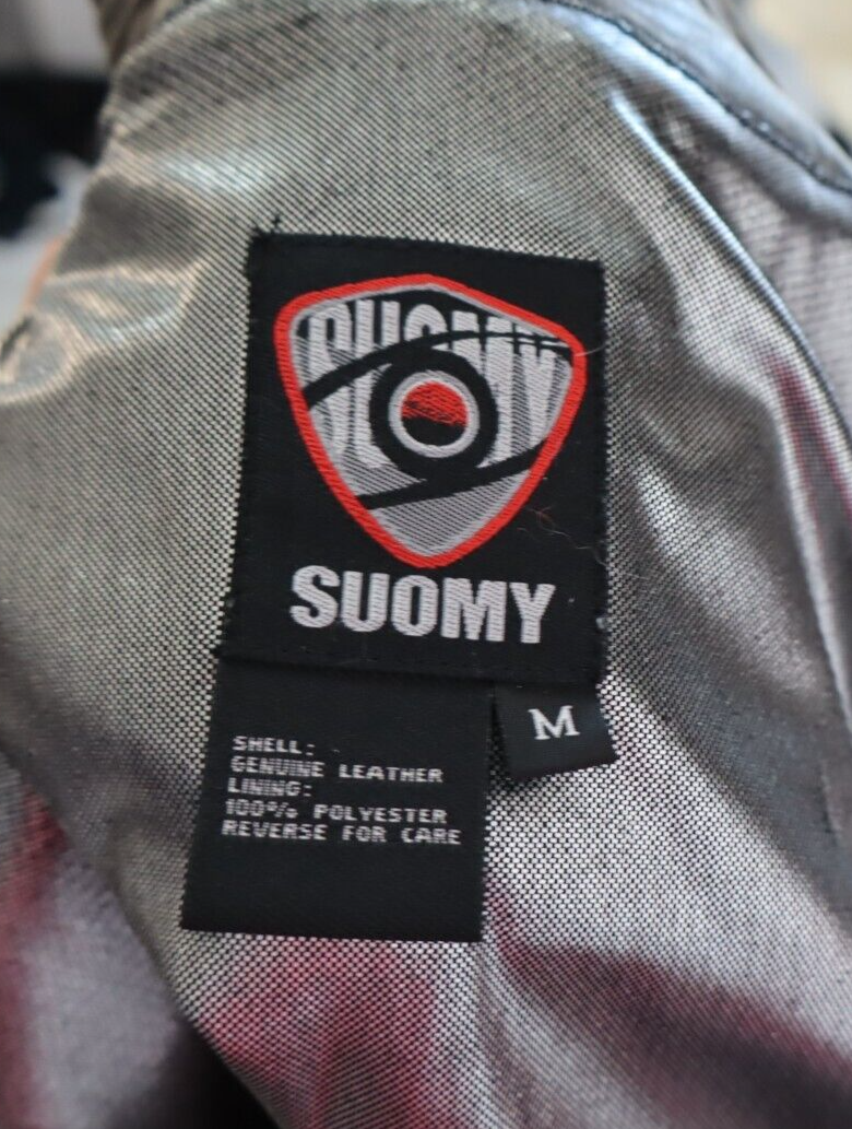SUOMY GIUBBINO PELLE GIACCA DONNA M WOMAN CASUAL LEATHER JACKET VINTAGE