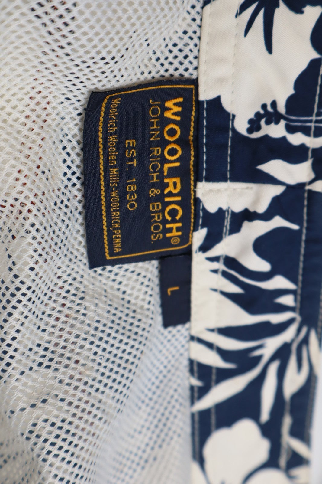 WOOLRICH COSTUME PANTALONCINO MARE UOMO TG L MAN SEA SWIMSUIT VINTAGE CASUAL