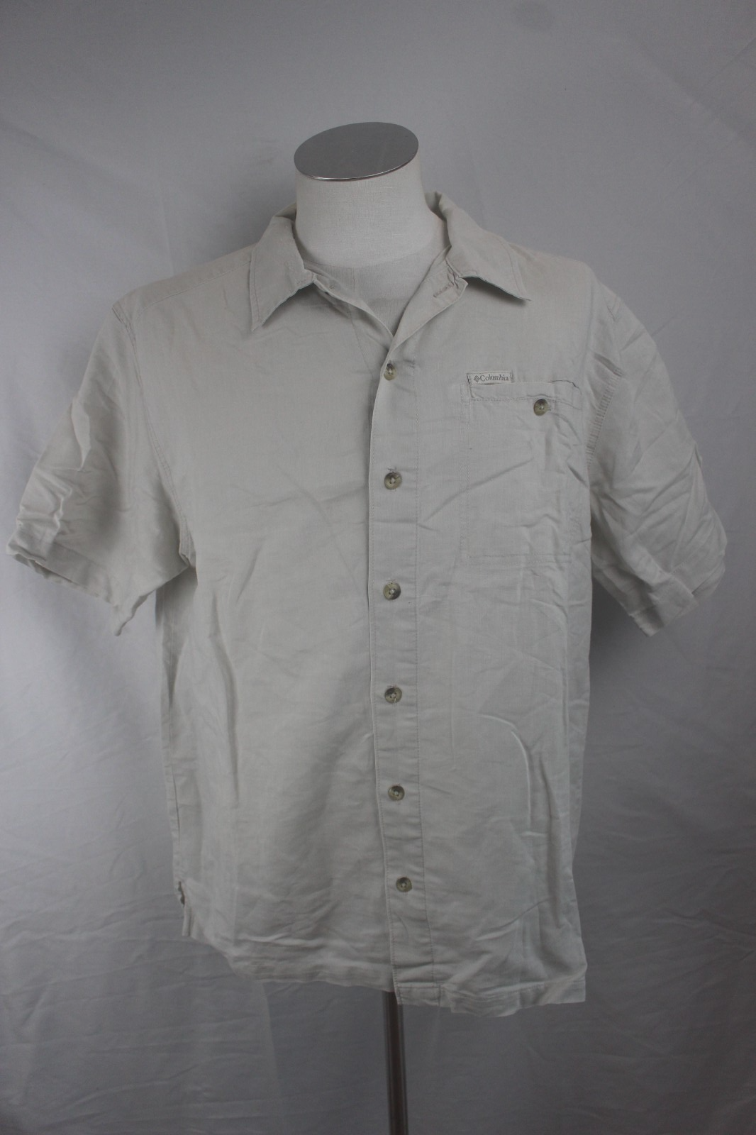 COLUMBIA CAMICIA UOMO COTONE TG. M MAN CASUAL VINTAGE COTTON SHIRT