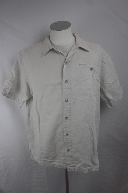 COLUMBIA CAMICIA UOMO COTONE TG. M MAN CASUAL VINTAGE COTTON SHIRT
