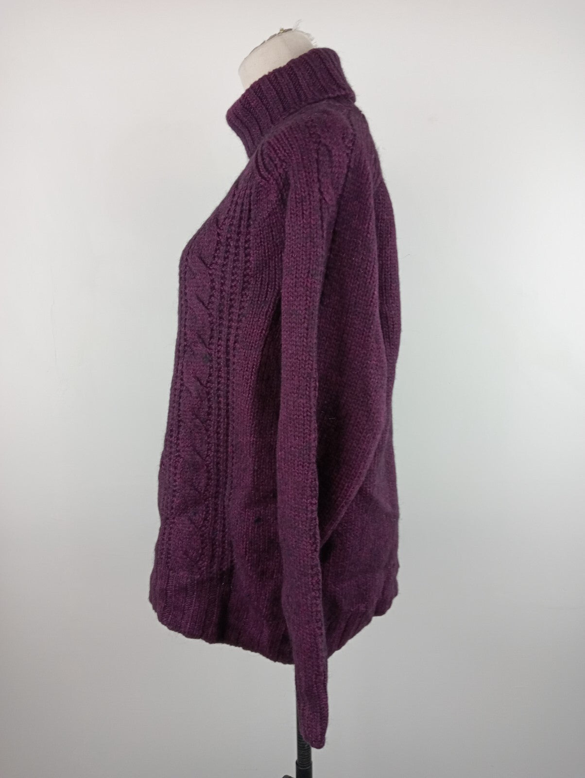CALVIN KLEIN MAGLIONE LANA WOOL DONNA Tg. XL WOMAN CASUAL SWEATER MADE ITALY