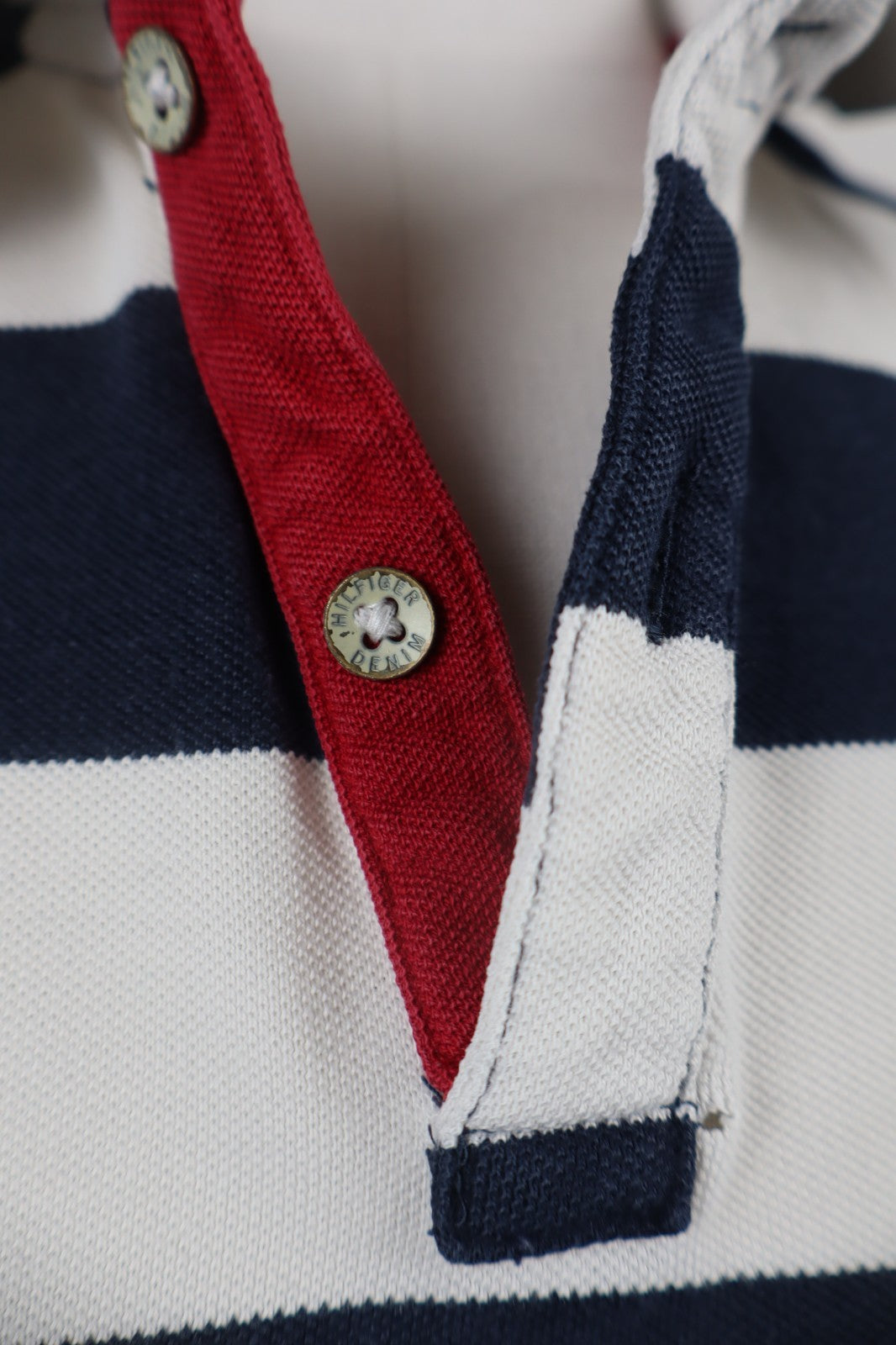 TOMMY HILFIGER DENIM POLO MAGLIA UOMO COTONE XL MAN COTTON SHIRT CASUAL VINTAGE