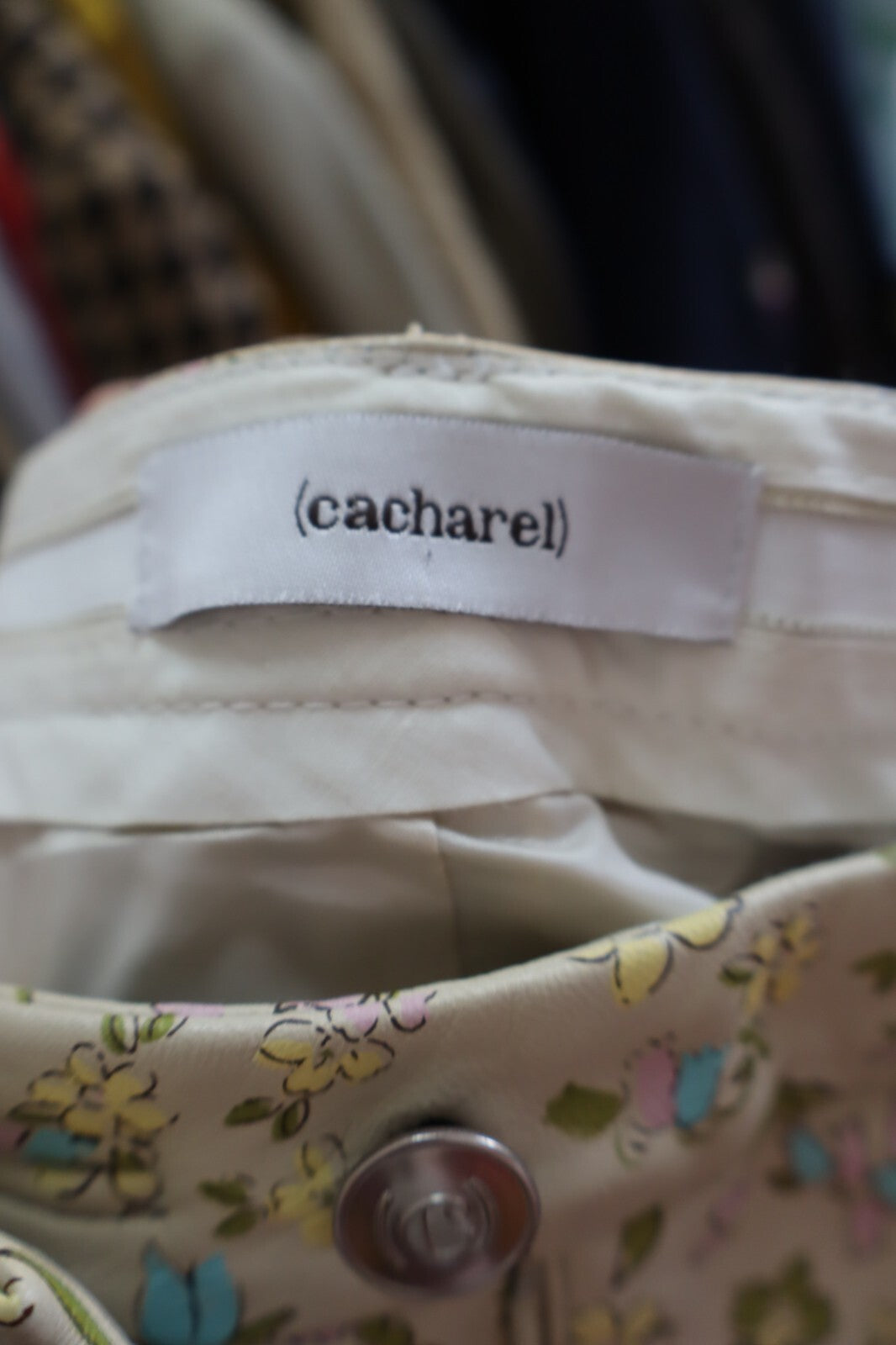 CACHAREL GONNA DONNA WOMAN SKIRT Tg. 44 VINTAGE CASUAL PELLE CUOIO