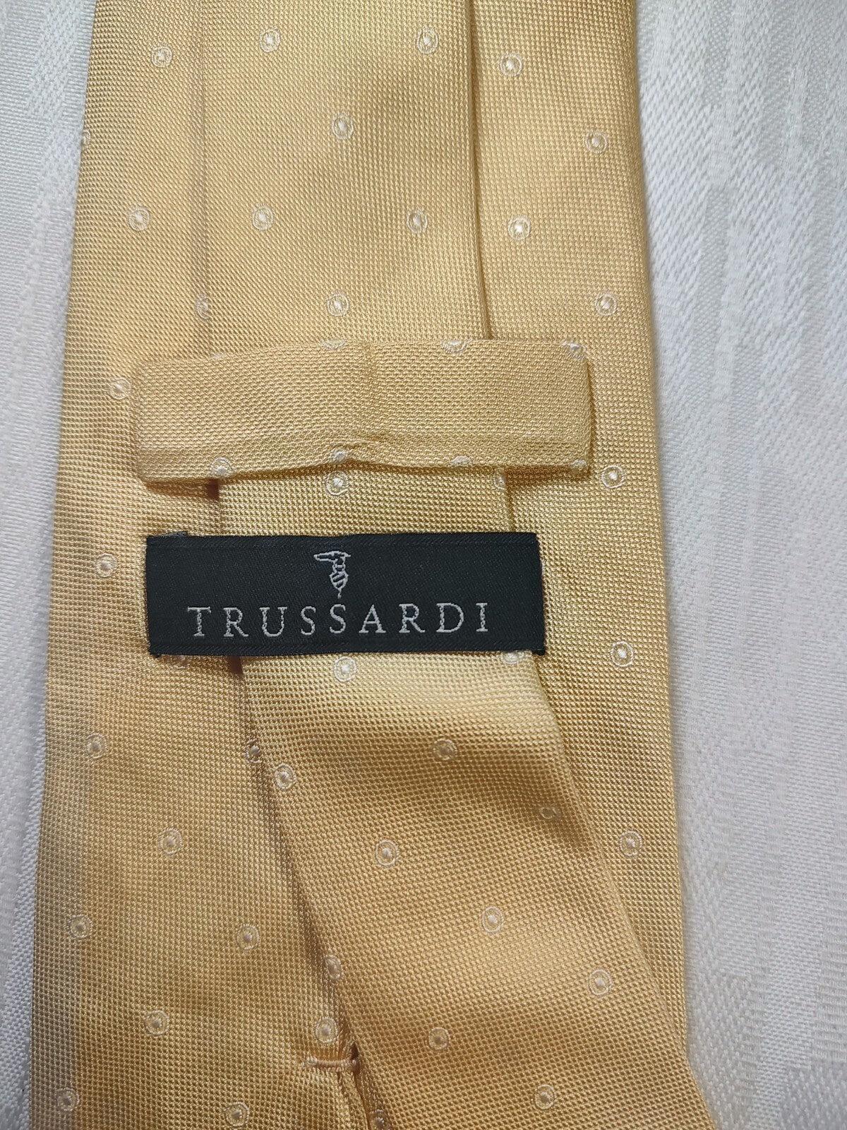 TRUSSARDI 100% SILK TIE SETA CRAVATTA NECKTIE MADE IN ITALY CLASSIC