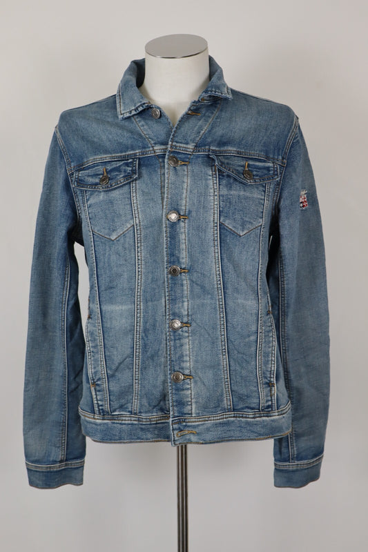 MARINA MILITARE GIUBBINO JEANS DENIM UOMO Tg M MAN CASUAL JACKET COTONE