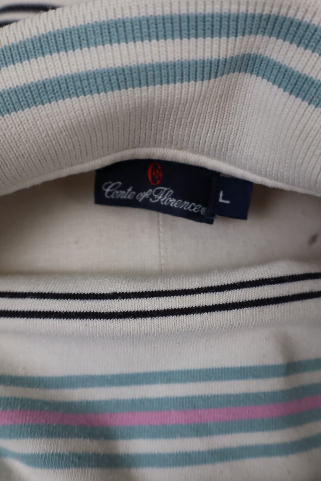 CONTE OF FLORENCE MAGLIA POLO UOMO TG. L MAN POLO SHIRT CASUAL VINTAGE COTONE