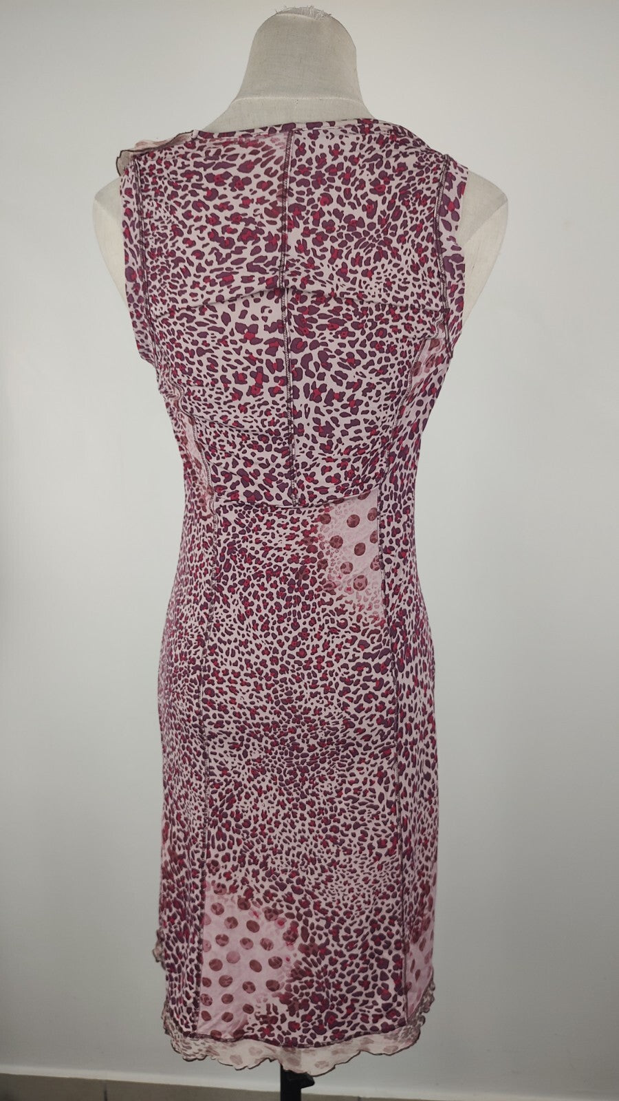 LIU JO VESTITO DONNA TG. 44  WOMAN CASUAL VINTAGE DRESS SETA