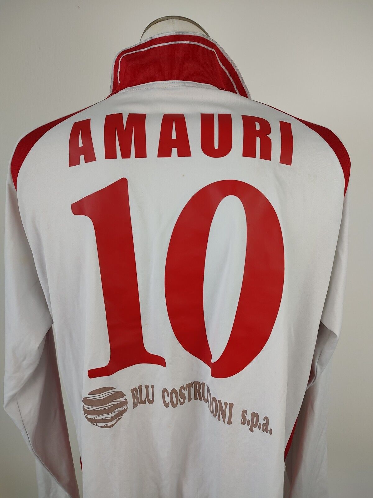 MACRON AMAURI N 10 MAGLIA CALCIO UOMO XL SOCCER TRIKOT MAN JERSEY ADDIO MANIERO