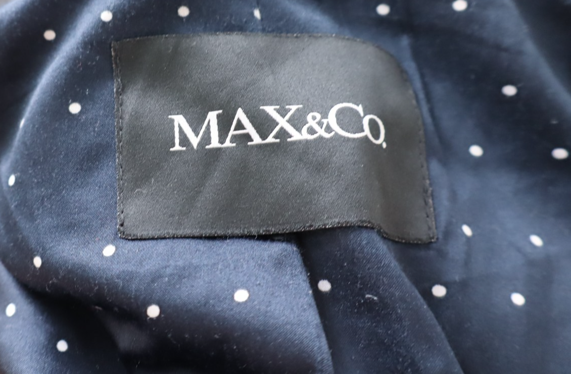 MAX&CO GIACCA BLAZER DONNA Tg 46 WOMAN VINTAGE JACKET COTONE COTTON 1 BOTTONE