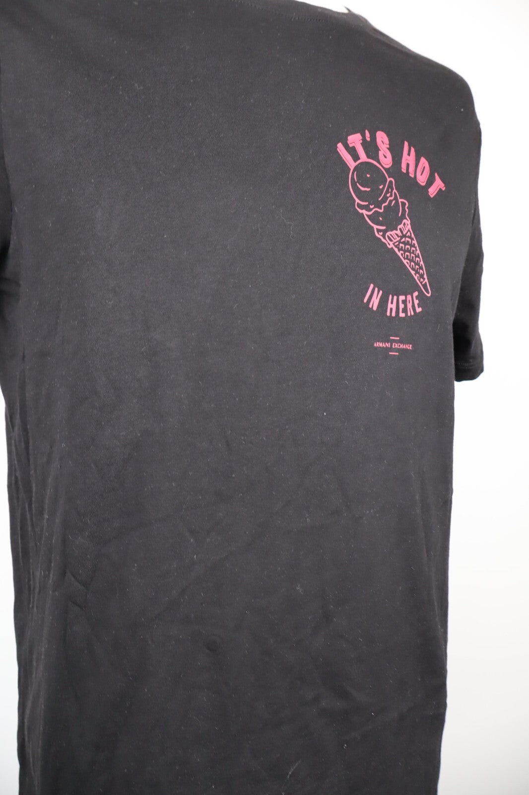 ARMANI EXCHANGE MAGLIA UOMO NERO COTONE TG L MAN COTTON T-SHIRT CASUAL VINTAGE