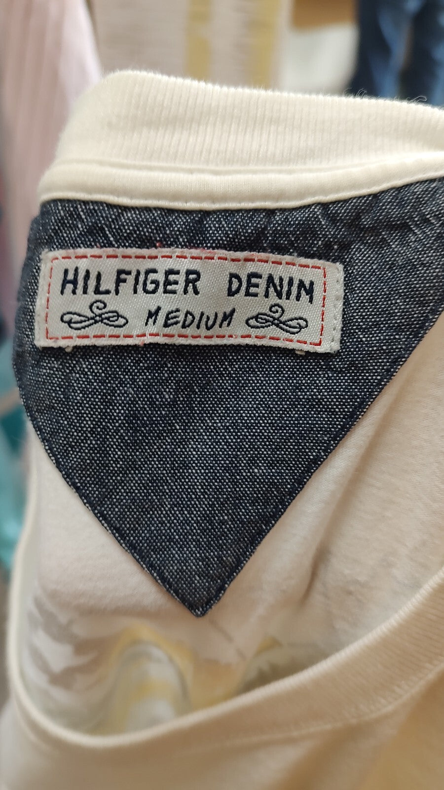 TOMMY HILFIGER MAGLIA UOMO TG. M MAN T-SHIRT VINTAGE CASUAL COTONE
