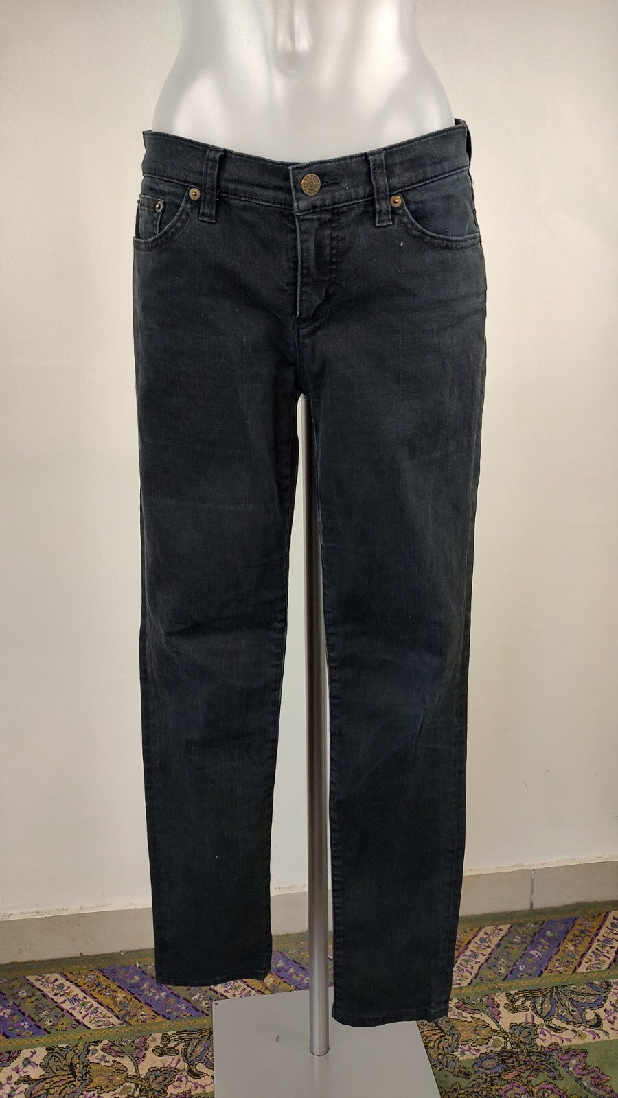 RALPH LAUREN PANTALONE CASUAL DONNA TG 2 WOMAN VINTAGE PANTS COTONE