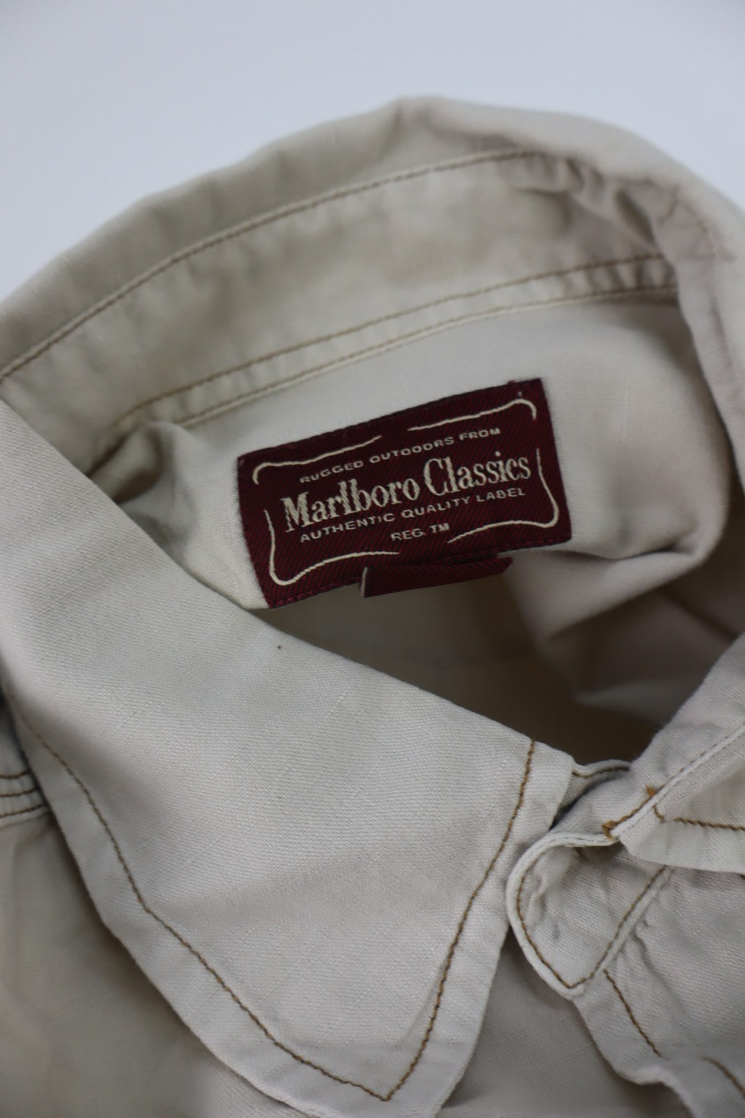 MARLBORO CLASSICS CAMICIA COTONE SHIRT UOMO Tg XLMAN VINTAGE CASUAL LINO