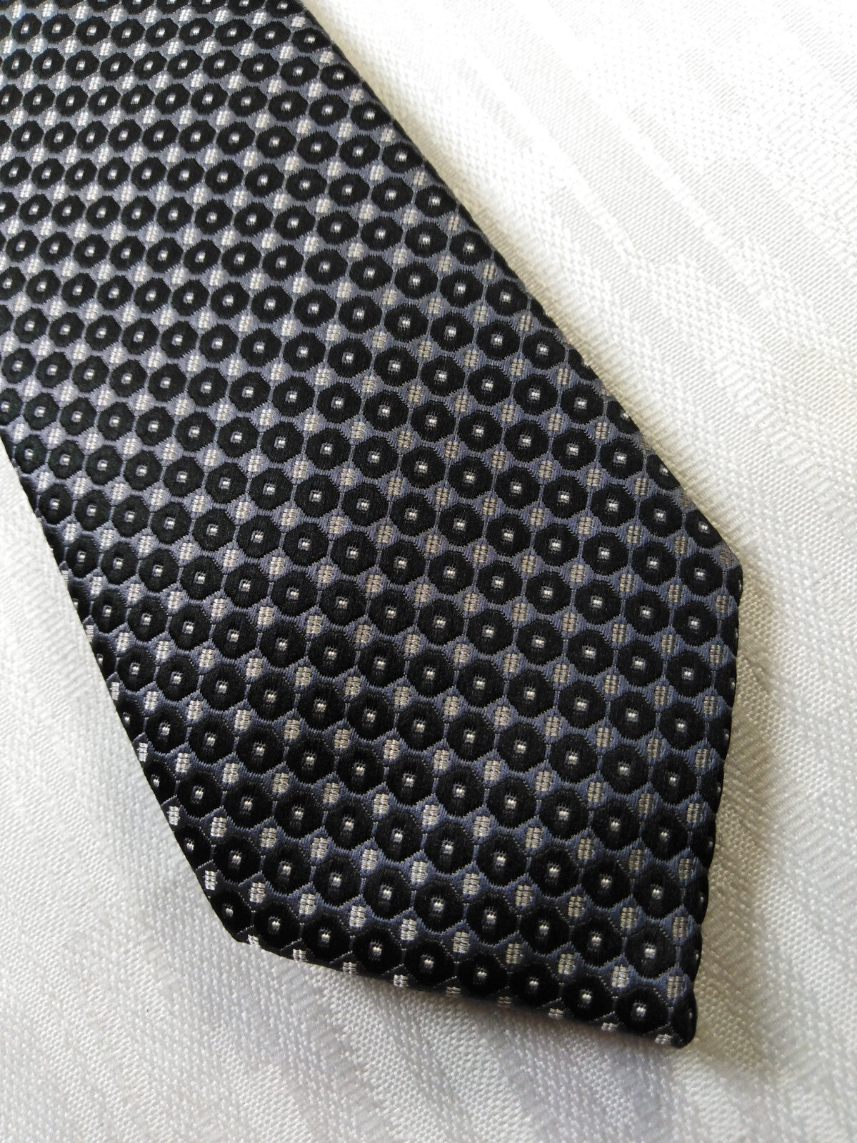 NAZARENO GABRIELLI 100% SILK TIE SETA CRAVATTA NECKTIE MADE IN ITALY SELF TIPPED