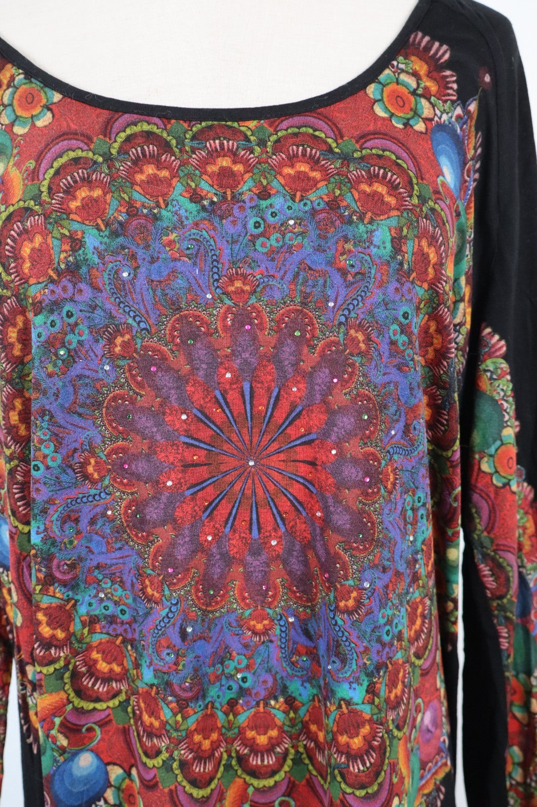 DESIGUAL VESTITO ABITO DONNA TG. 2XL MIDI WOMAN CASUAL VINTAGE DRESS