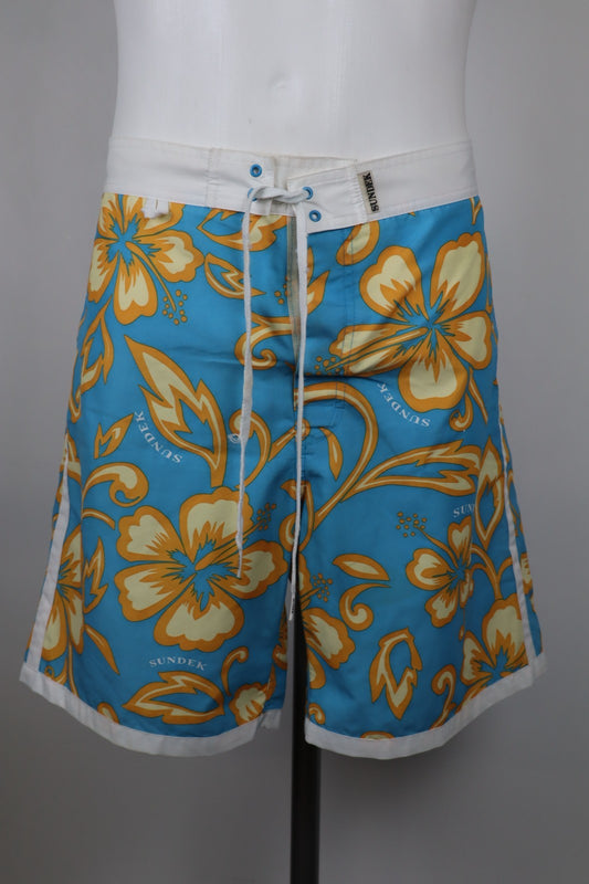 SUNDEK COSTUME PANTALONCINO MARE UOMO TG 33 MAN SWIMSUIT VINTAGE CASUAL SURF