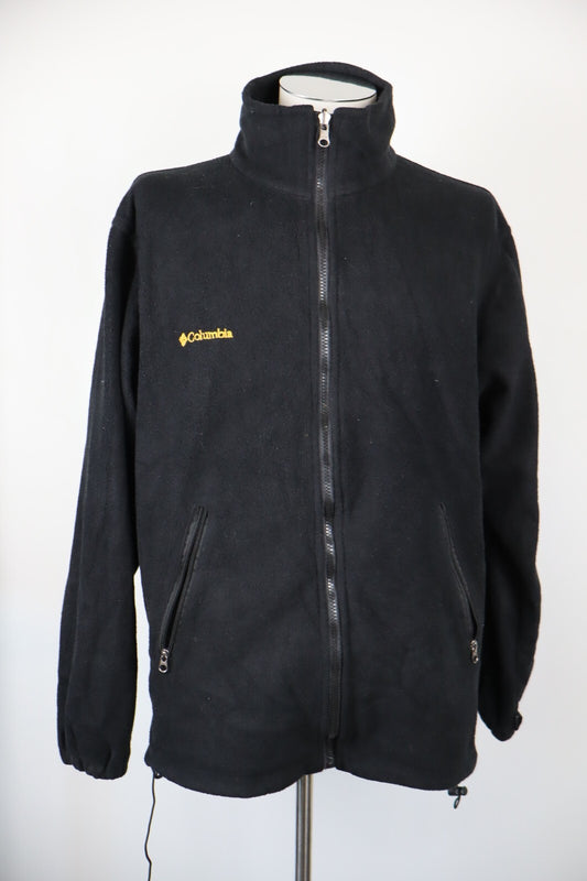 COLUMBIA FELPA CON ZIP JACKET UOMO Tg XL MAN SPORT JACKET SWEATSHIRT VINTAGE