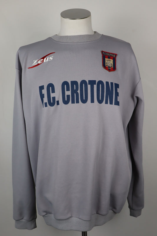 ZEUS CROTONE FELPA SPORT MAGLIA CALCIO UOMO Tg XL MAN VINTAGE SOCCER SWEATER