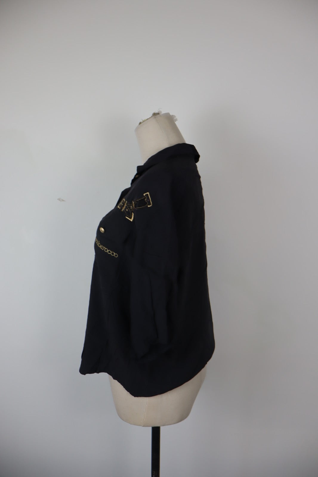 ROCCOBAROCCO CAMICIA DONNA TG. 46 WOMAN SHIRT CASUAL VINTAGE VISCOSA