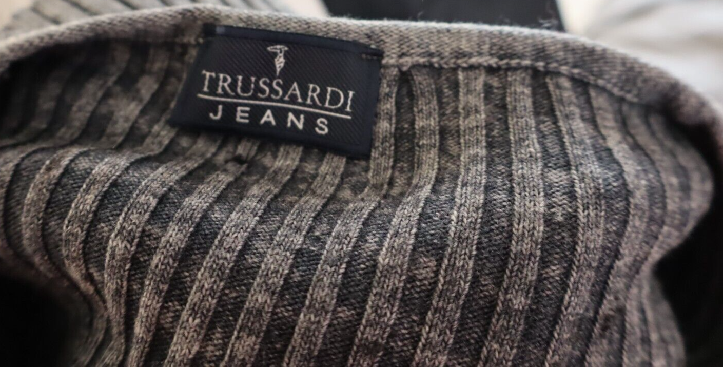 TRUSSARDI JEANS MAGLIONE MAGLIA DONNA Tg. L WOMAN CASUAL SWEATER WOOL LANA