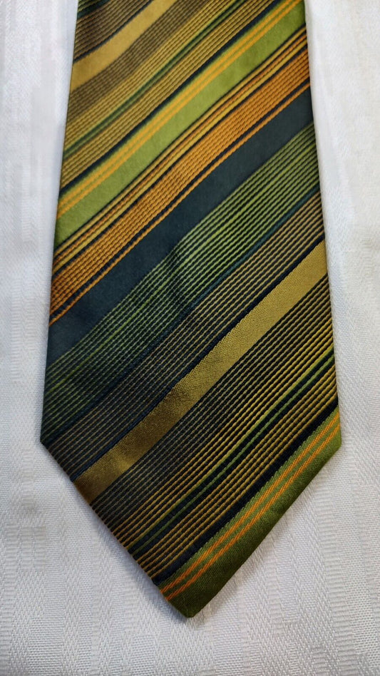 VALENTINO V ZONE 100% SETA SILK TIE CRAVATTA NECKTIE ITALY VINTAGE CLASSIC
