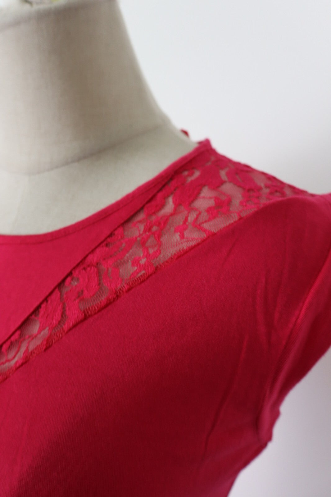 GUESS MAGLIA DONNA TG. M WOMAN CASUAL VINTAGE T-SHIRT TOP COTONE