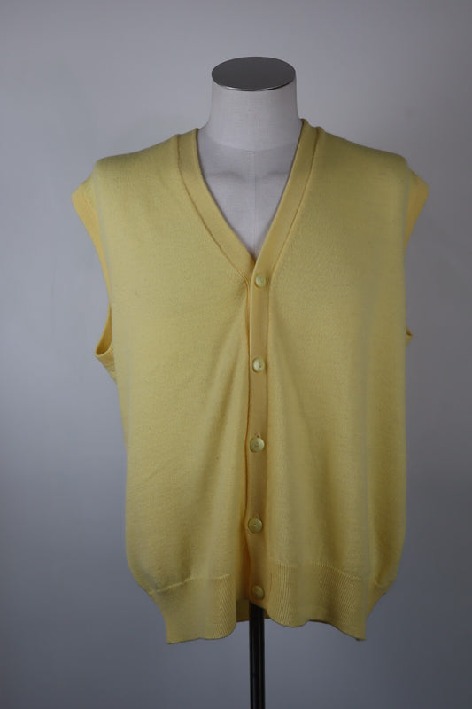 PIER PAOLIN MAGLIONE CARDIGAN SMANICATO GILET UOMO XL MAN SWEATER CASUAL LANA