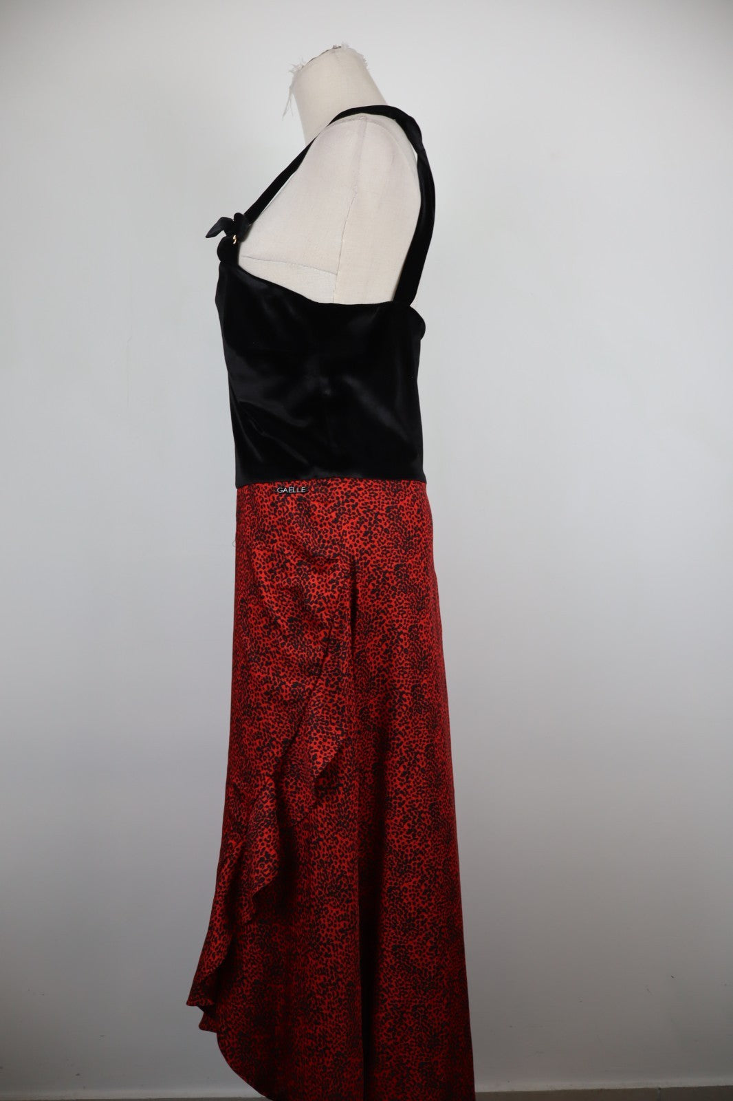 GAELLE PARIS VESTITO ABITO A BRETELLE DONNA TG. 44 WOMAN CASUAL VINTAGE DRESS