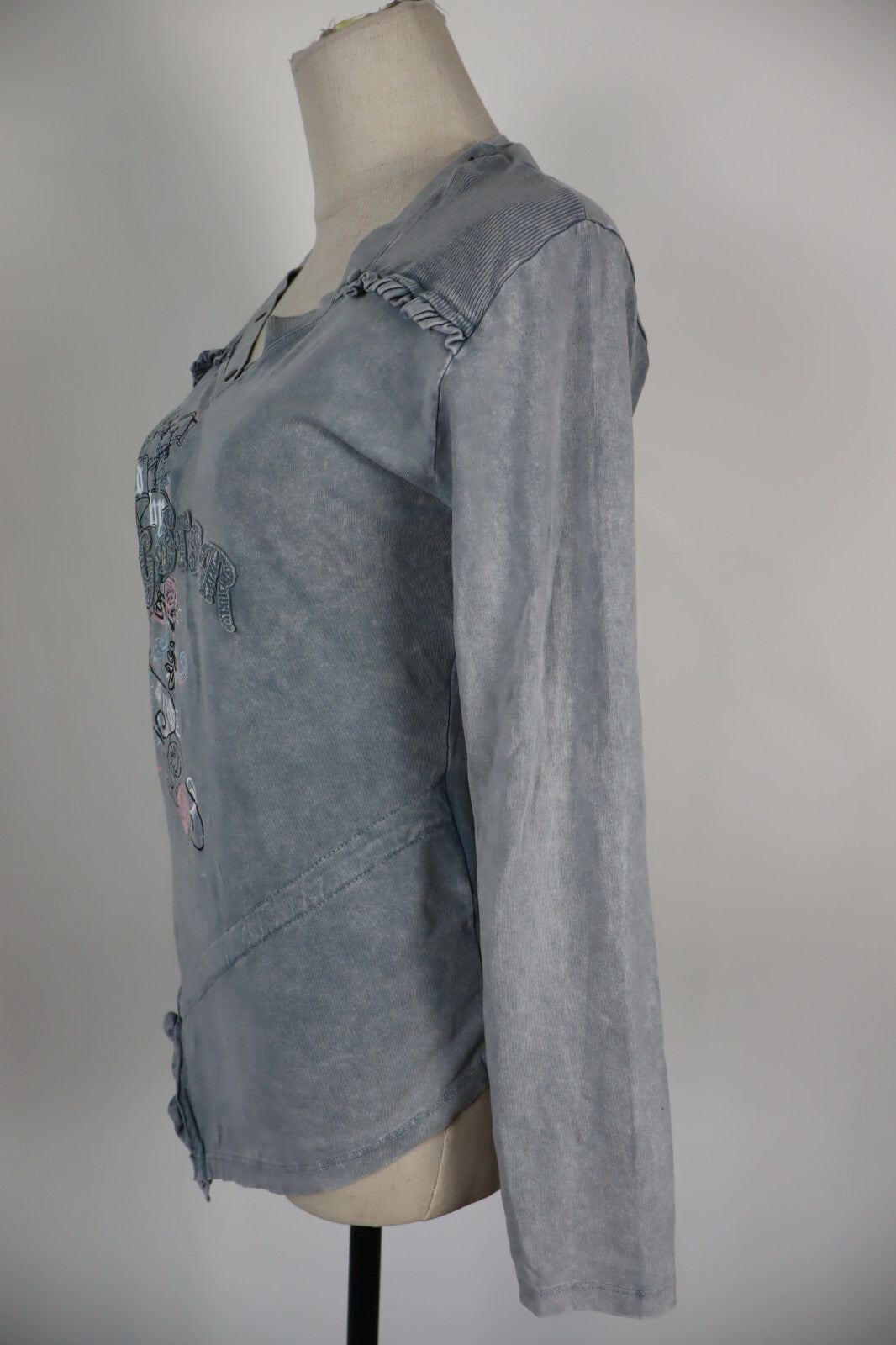 G-STAR MAGLIA DONNA TG. L CASUAL VINTAGE T-SHIRT COTONE COTTON