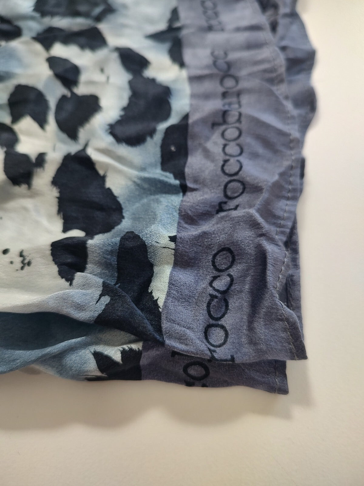 ROCCOBAROCCO FOULARD 100% SILK SETA SCARVES SCARF SQUARE MADE ITALY