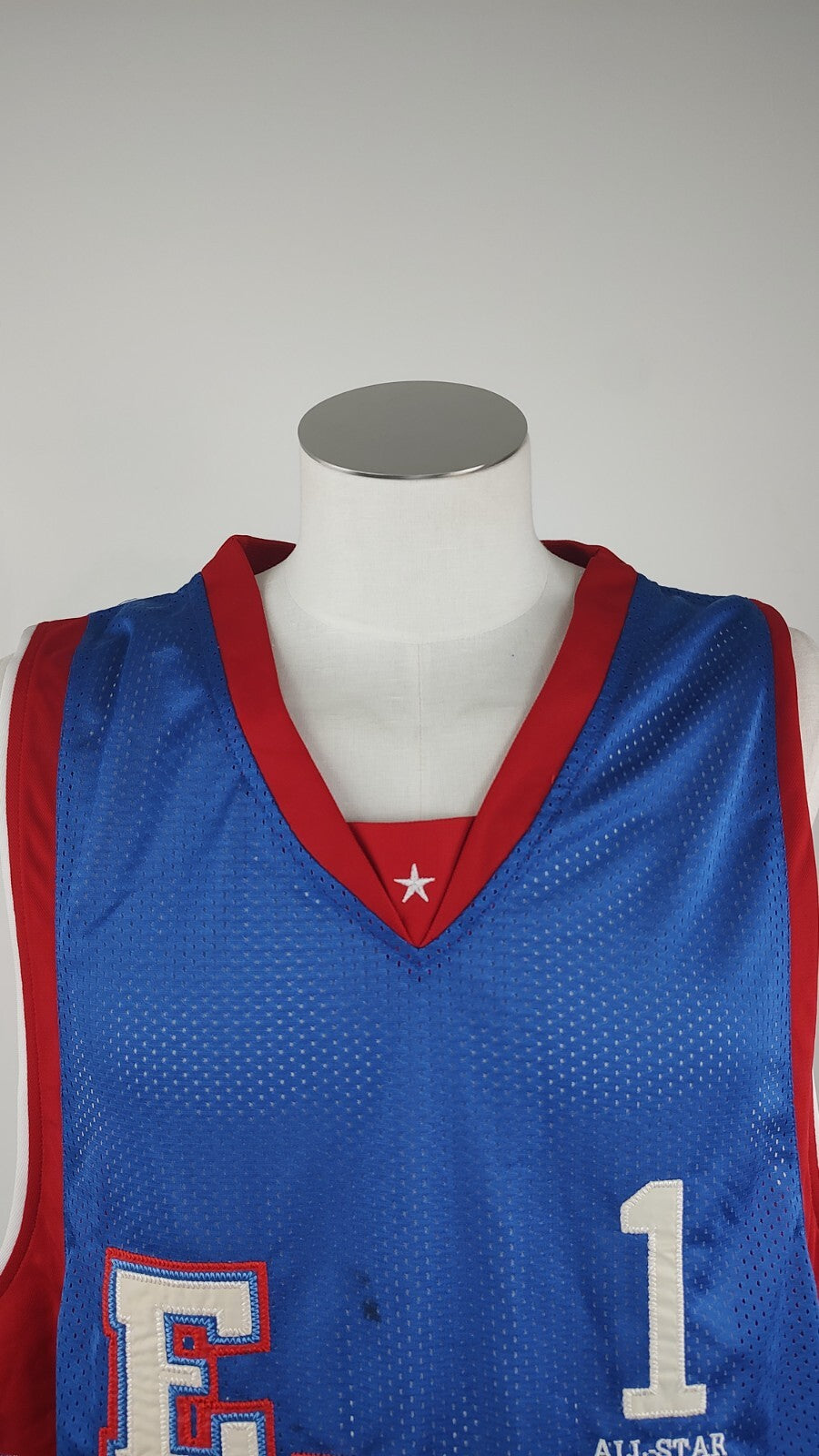 ALL STAR GAME EAST CONFERENCE 2004 MC GRADY 1 BASKET T-SHIRT UOMO TG 54 SPORT