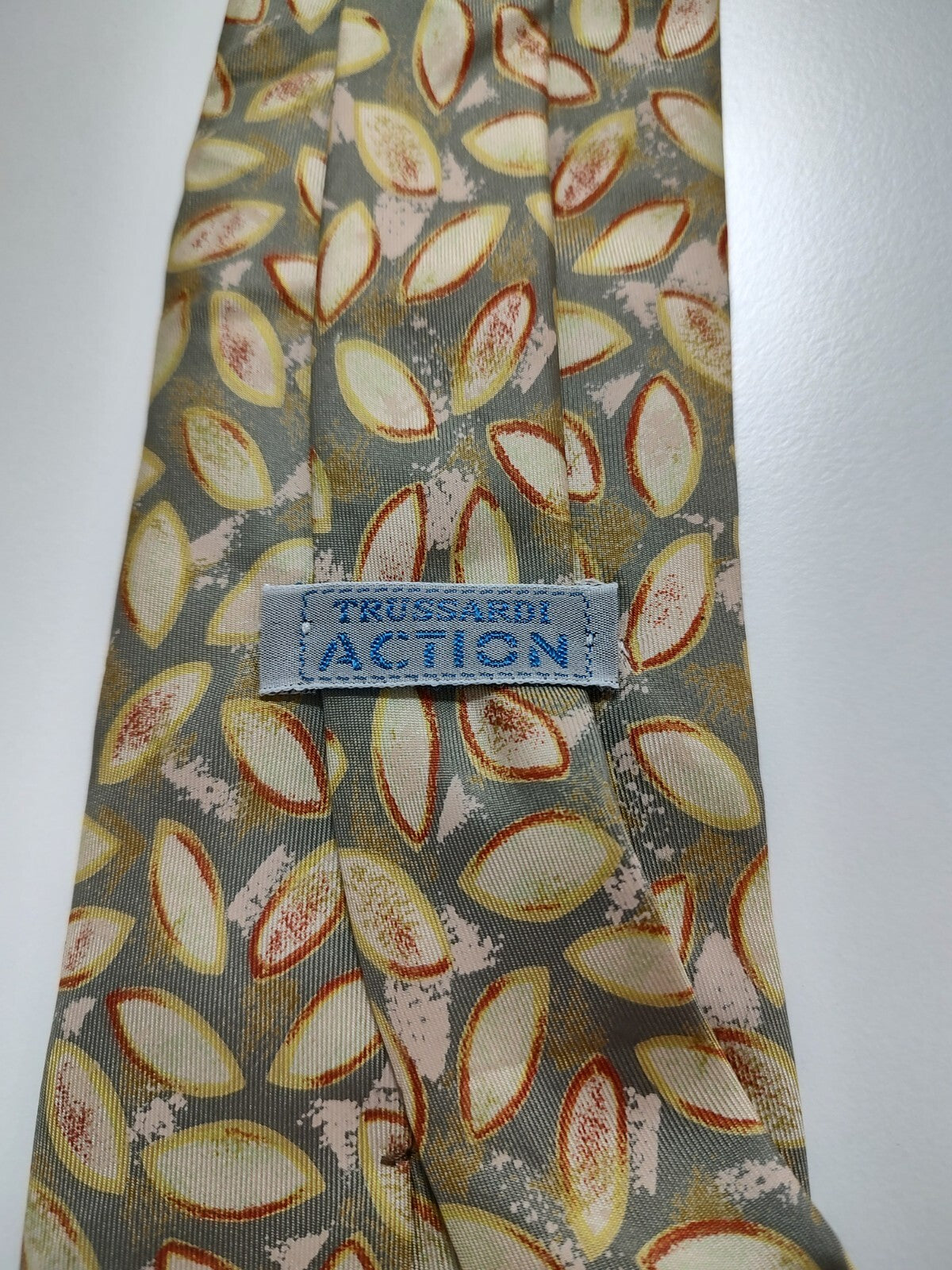 TRUSSARDI 100% SILK TIE SETA CRAVATTA NECKTIE MADE IN ITALY CLASSIC