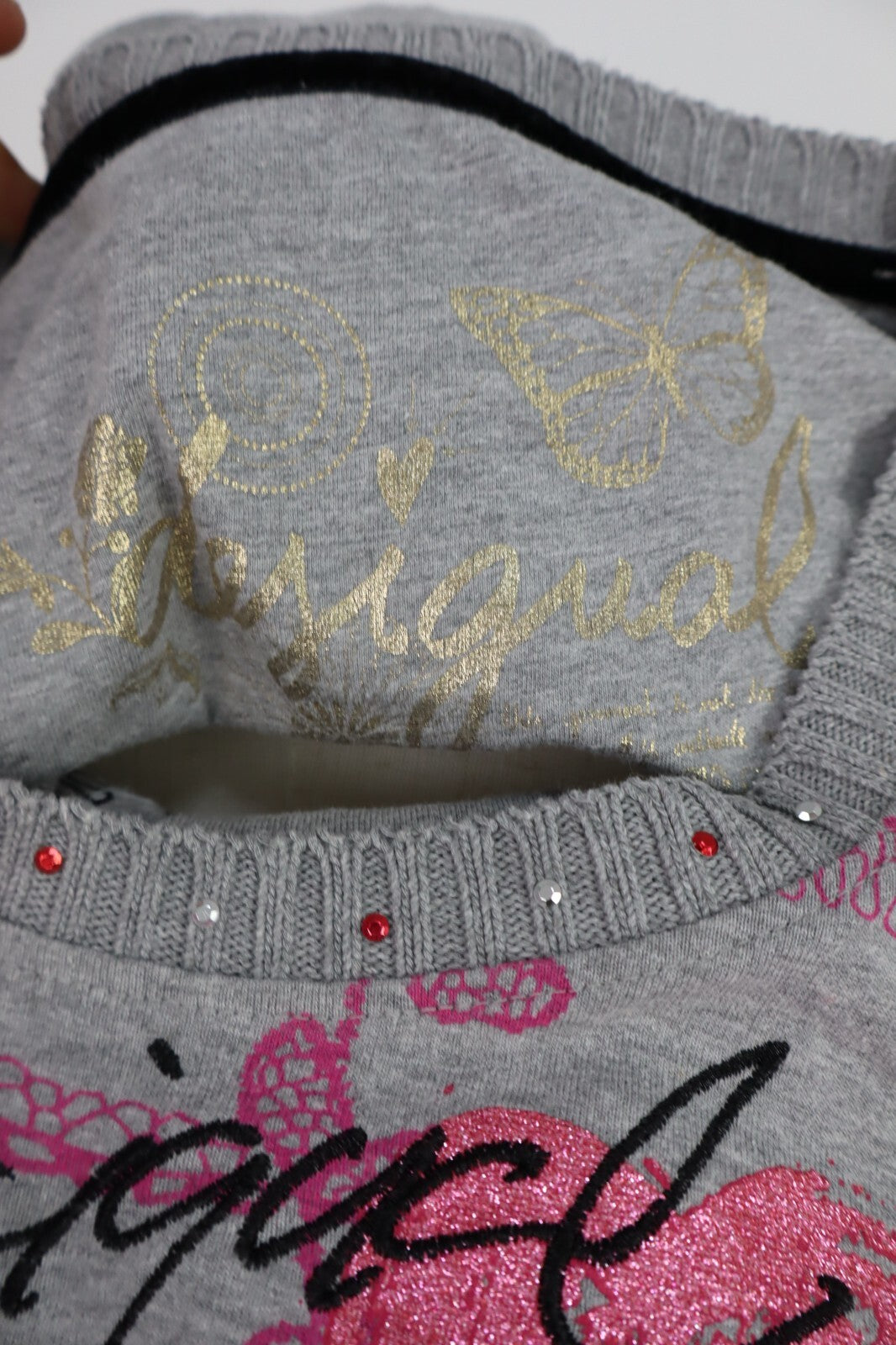 DESIGUAL MAGLIONE MAGLIA DONNA TG S WOMAN SWEATER VINTAGE CASUAL COTONE