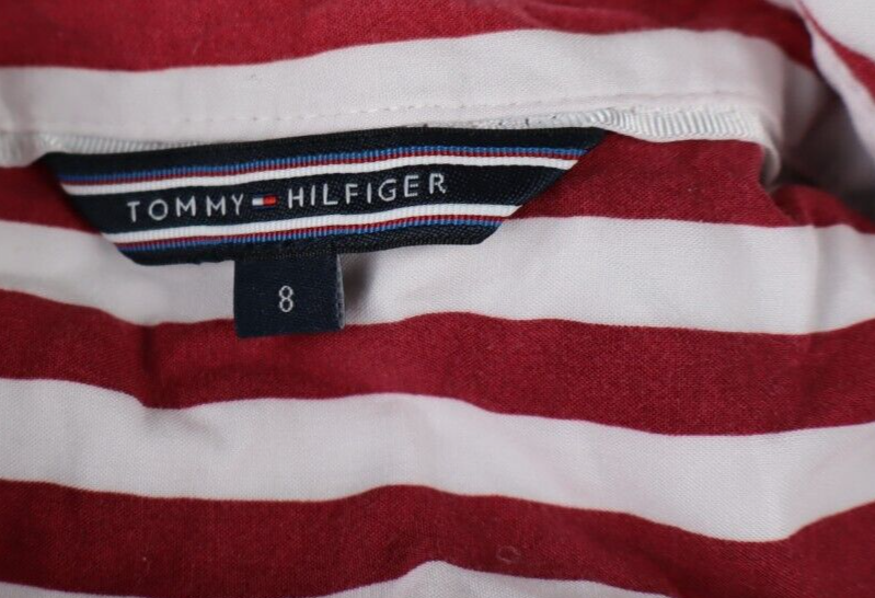 TOMMY HILFIGER CAMICIA DONNA TG. 8 WOMAN SHIRT CASUAL VINTAGE COTONE COTTON