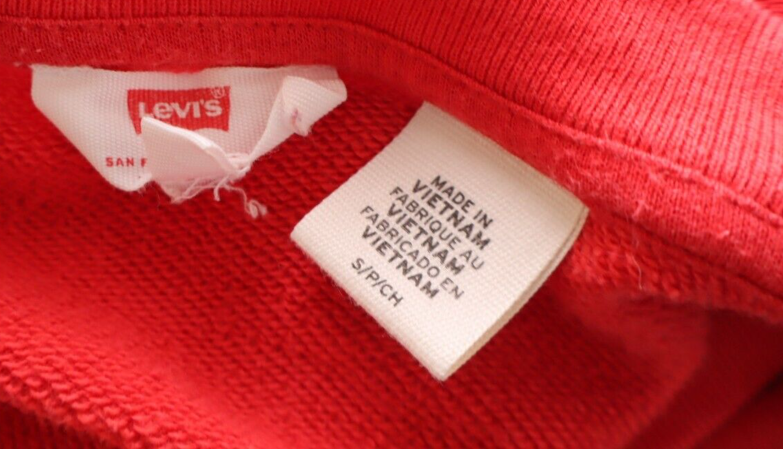 LEVI'S FELPA MAGLIA DONNA Tg S WOMEN CASUAL VINTAGE SPORT SWEATSHIRT