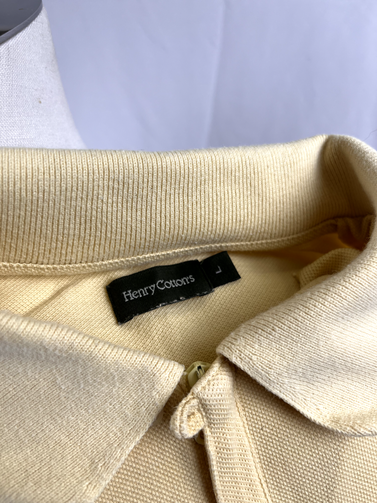 HENRY COTTONS MAGLIA POLO UOMO TG. L MAN T-SHIRT CASUAL VINTAGE COTONE COTTON