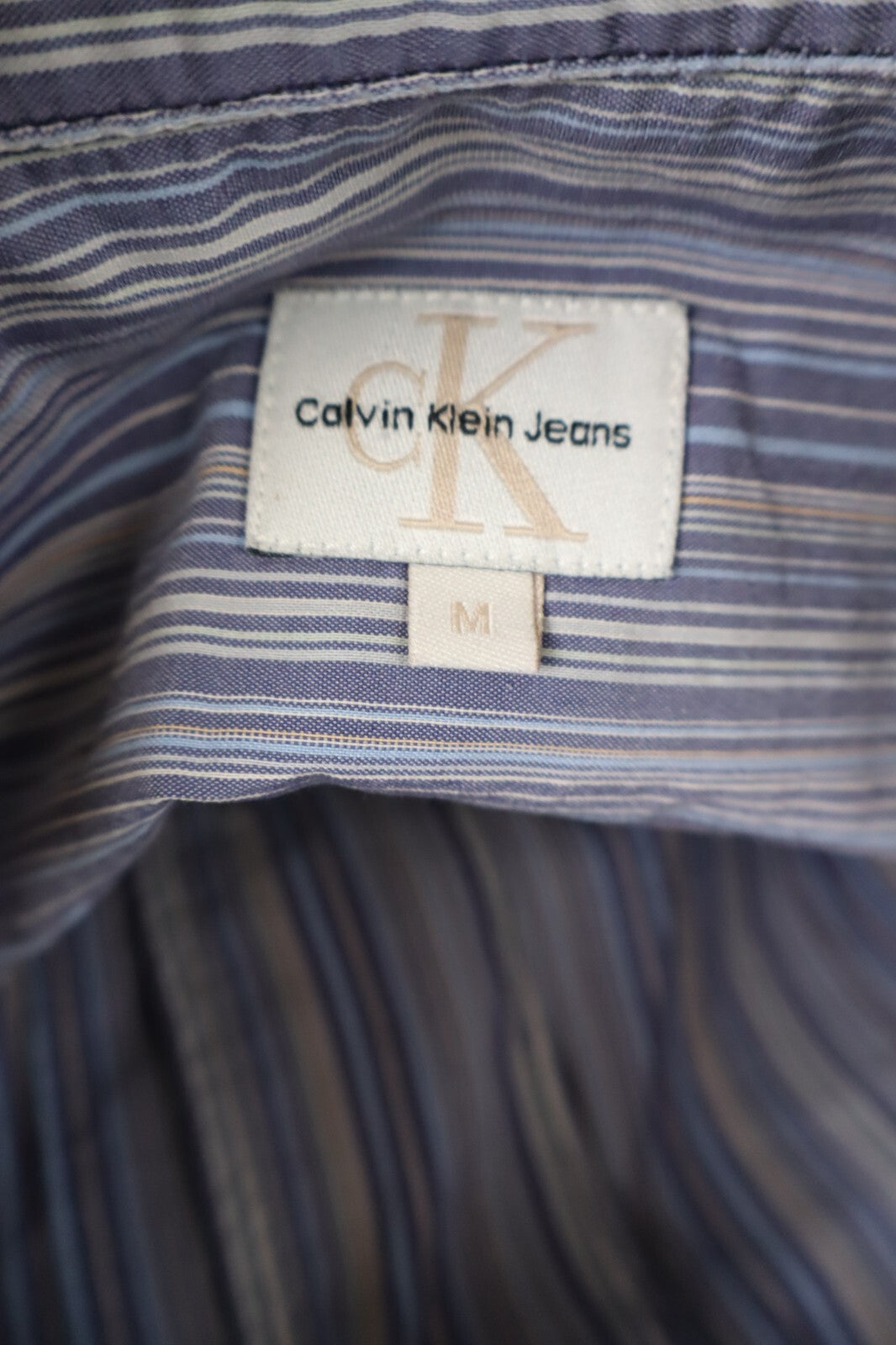 CALVIN KLEIN JEANS CAMICIA SMANICATA DONNA M WOMAN SHIRT CASUAL VINTAGE COTONE