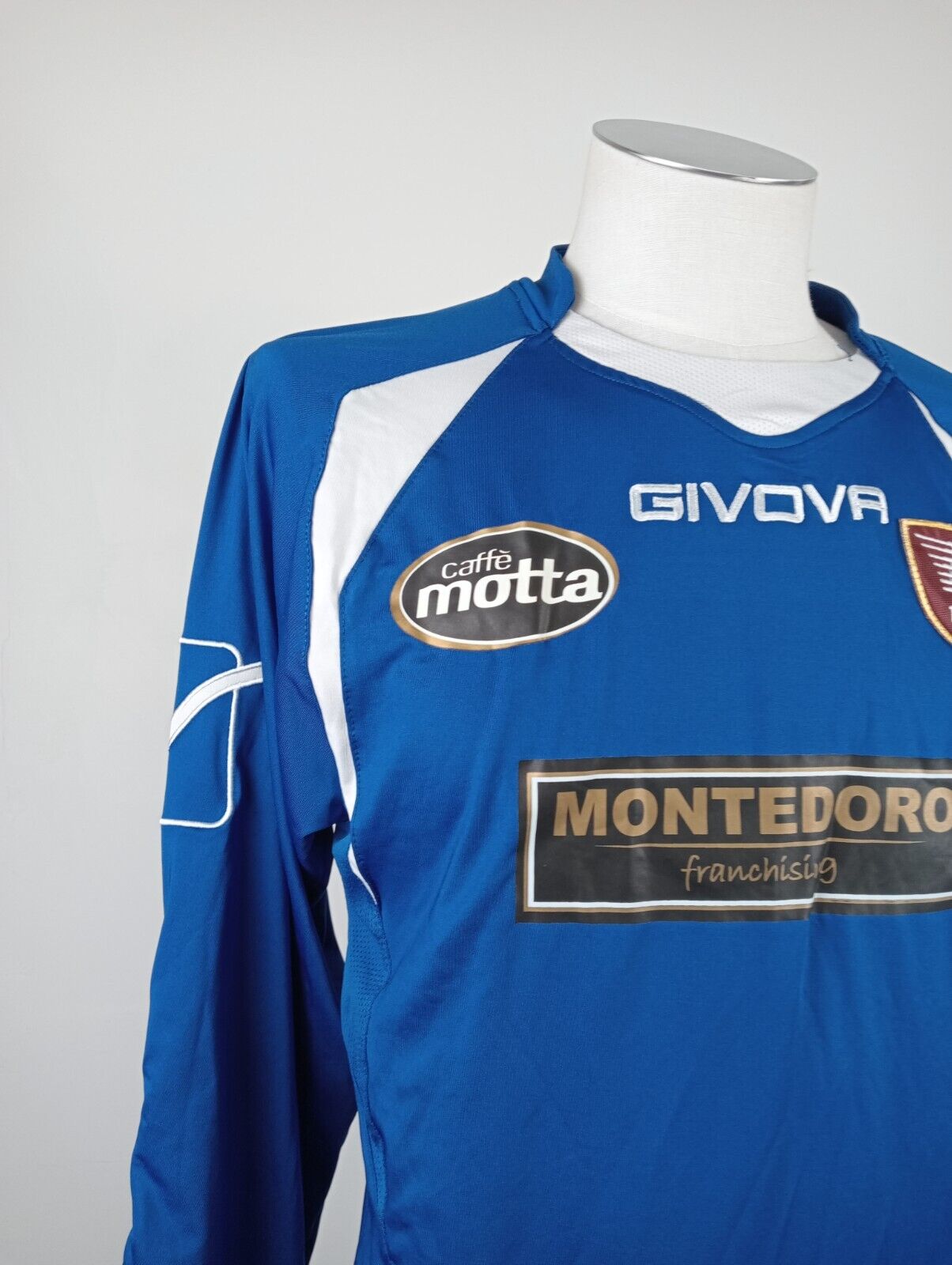 GIVOVA SALERNITANA PORTIERE FELPA SPORT CALCIO UOMO Tg XL VINTAGE JACKET SOCCER