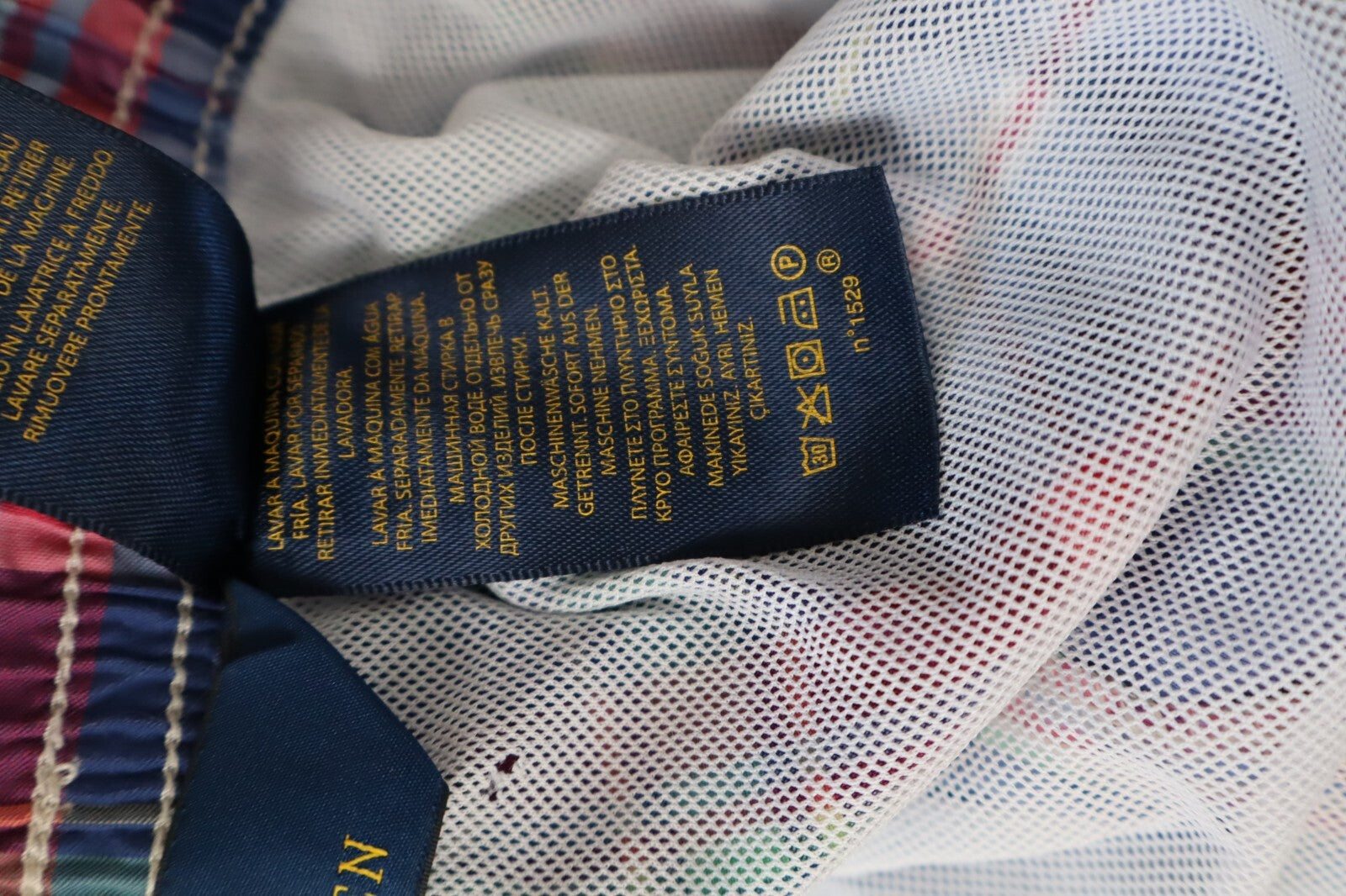 RALPH LAUREN COSTUME PANTALONCINO MARE UOMO TG L MEN SWIMSUIT VINTAGE CASUAL