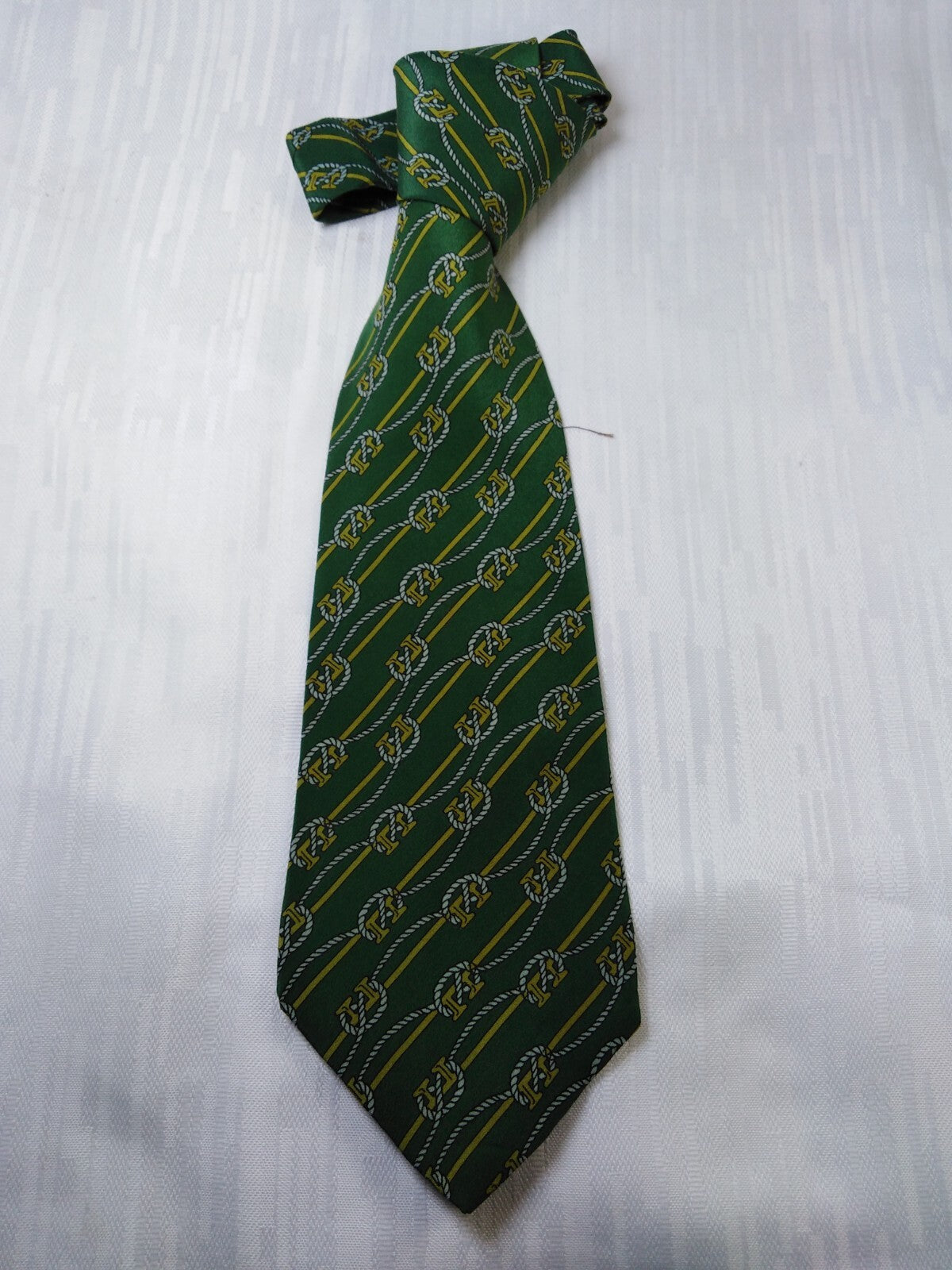 MANOLO BORROMEO 100% SETA SILK TIE CRAVATTA NECKTIE ITALY VINTAGE CLASSIC