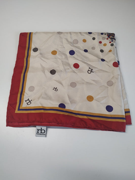 ROCCOBAROCCO FOULARD 100% SILK SETA SCARVES SCIARPA SCARF SQUARE MADE ITALY